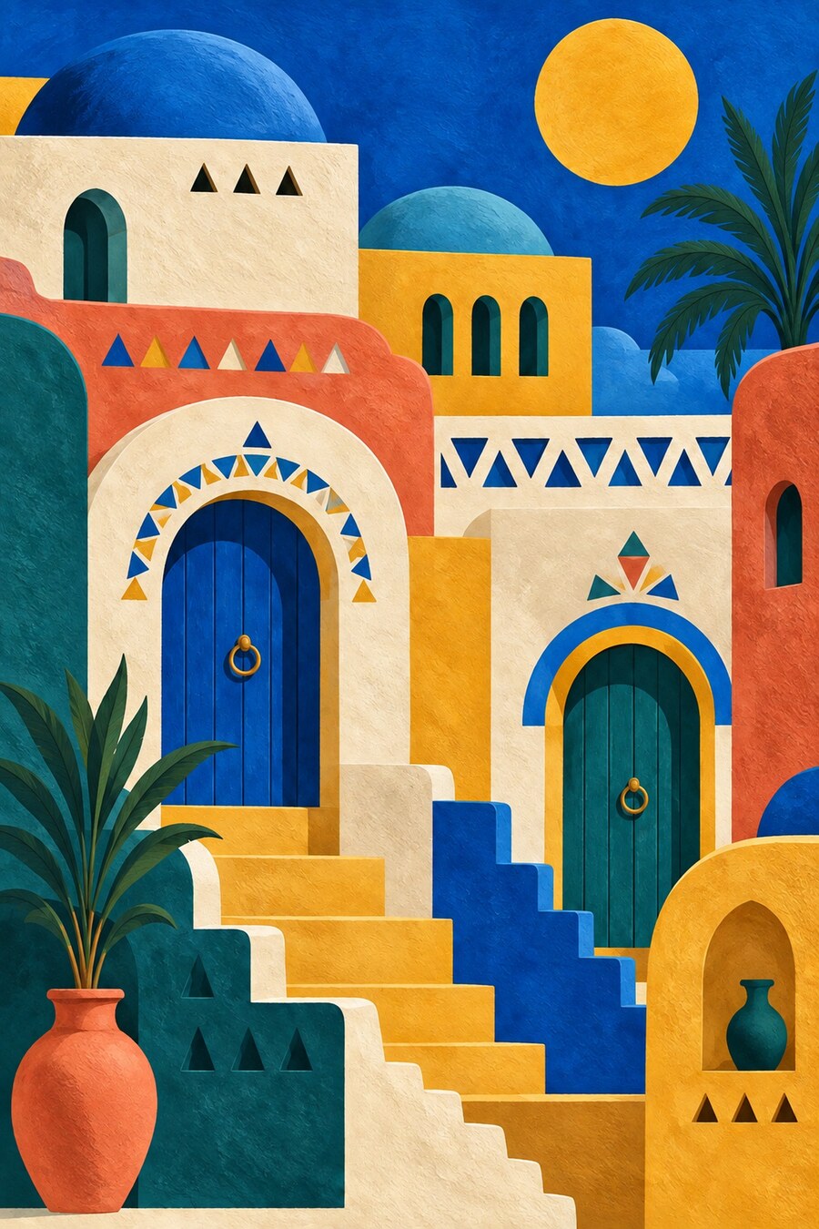 تصميم بيوت النوبة من مرسوم